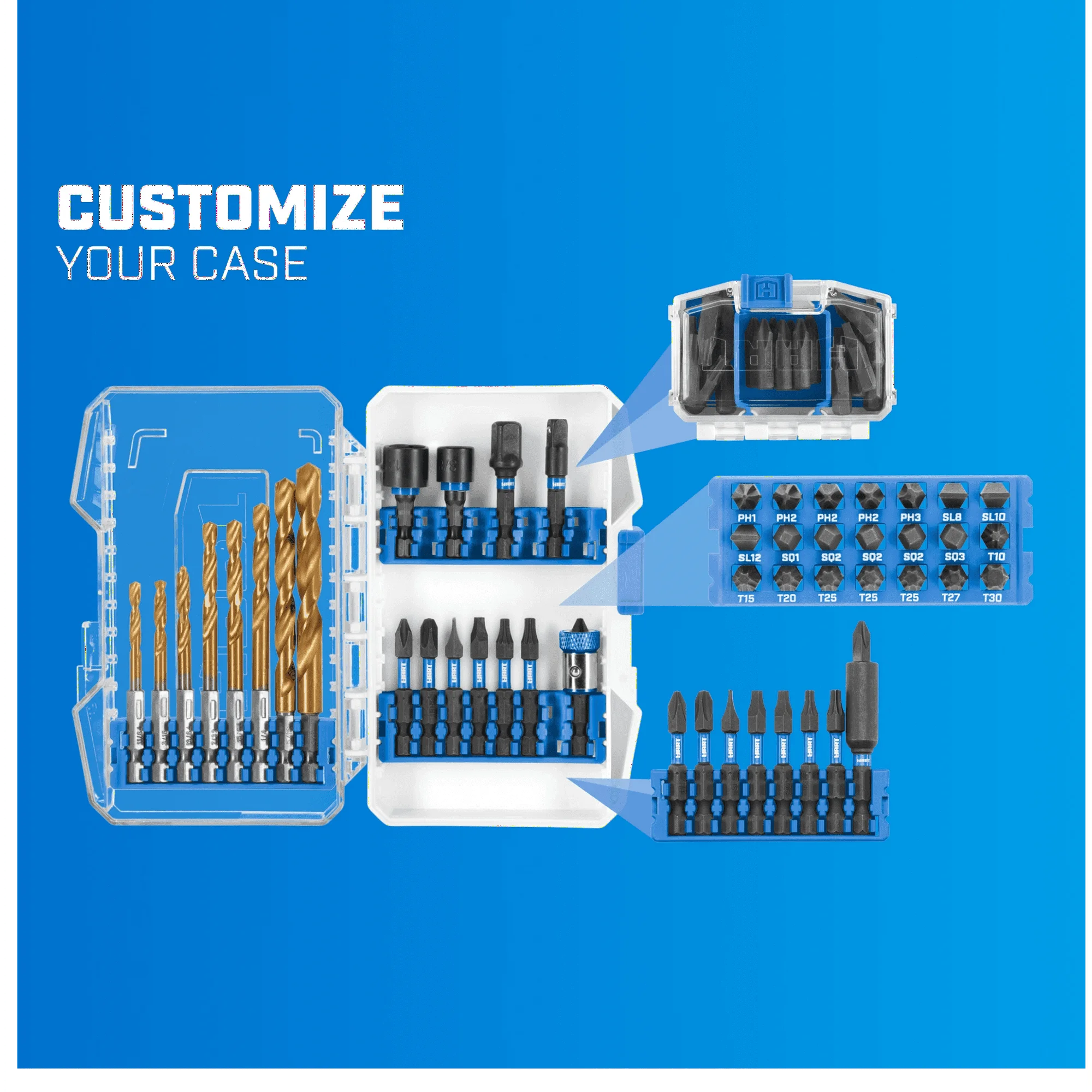 Titânio Broca Set, 21 pcs