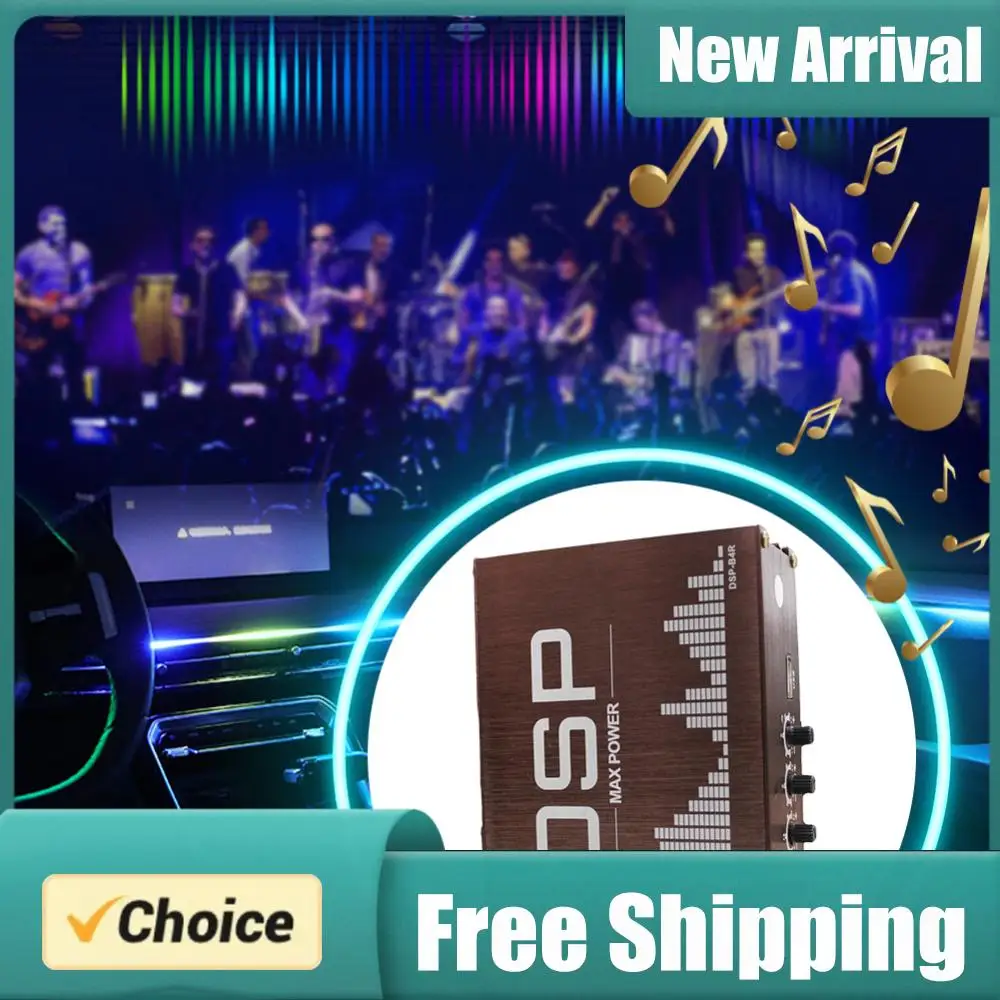 

Автомобильный цифровой аудиопроцессор DSP 4x50 Вт с поддержкой управления через приложение, усилитель мощности DSP для улучшения звука в автомобиле