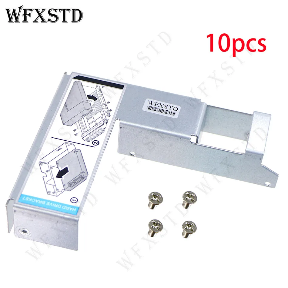 140pcs NEW 3.5" TO 2.5" HDD Bracket Tray Caddy For DELL R420 R430 R510 R520 T620 R710 R720 R730 09W8C4 Converter Adapter Screw