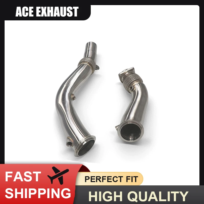 

ACE High Flow Stainless Steel Downpipe Performance for S55 F80 F82 M3 M4 F87 M2C 3.0T High Quality Exhaust Header Pipes