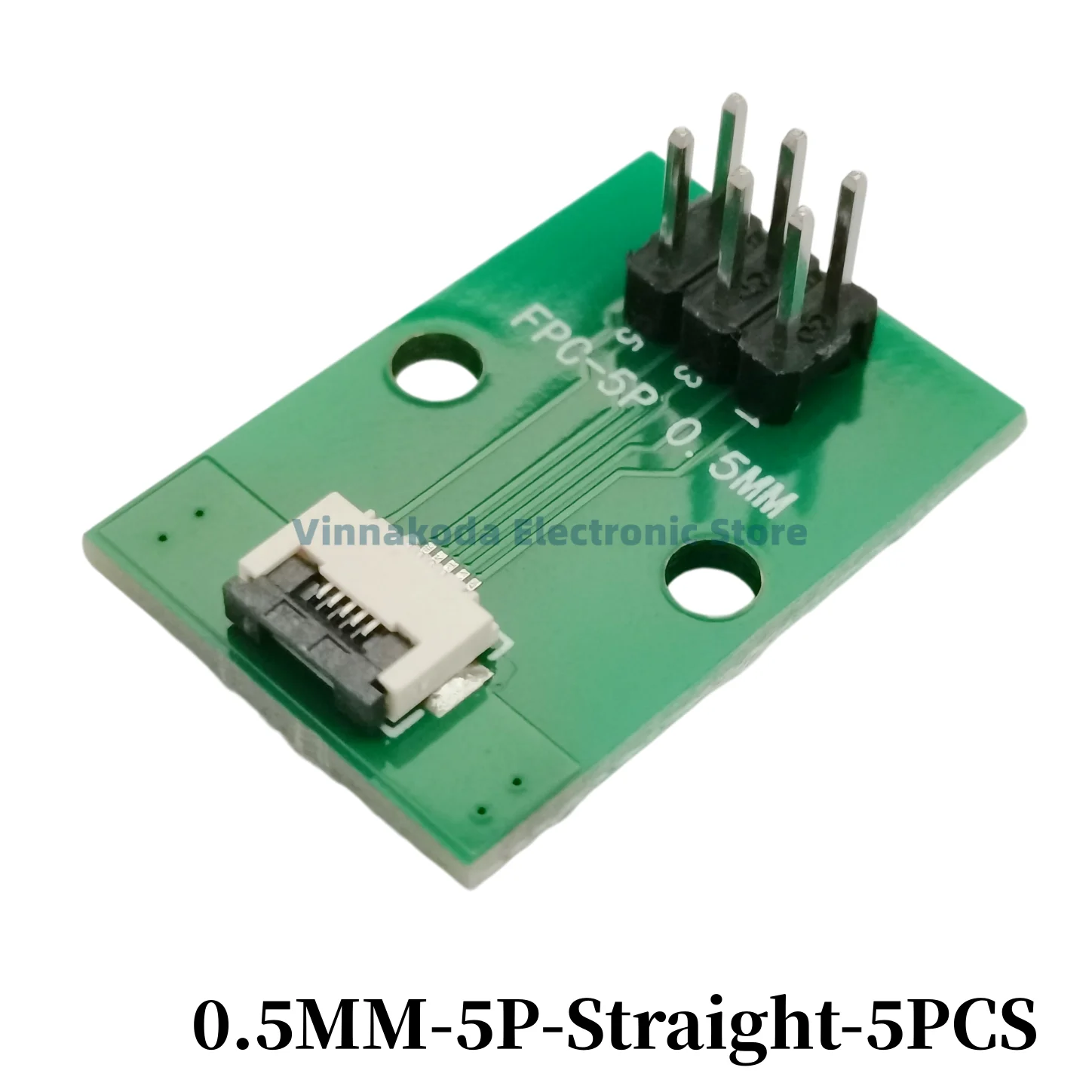 5PCS FFC/FPC Adapter Board 0.5MM-5P to 2.54MM Welded 0.5MM-5P Flip-top Connector