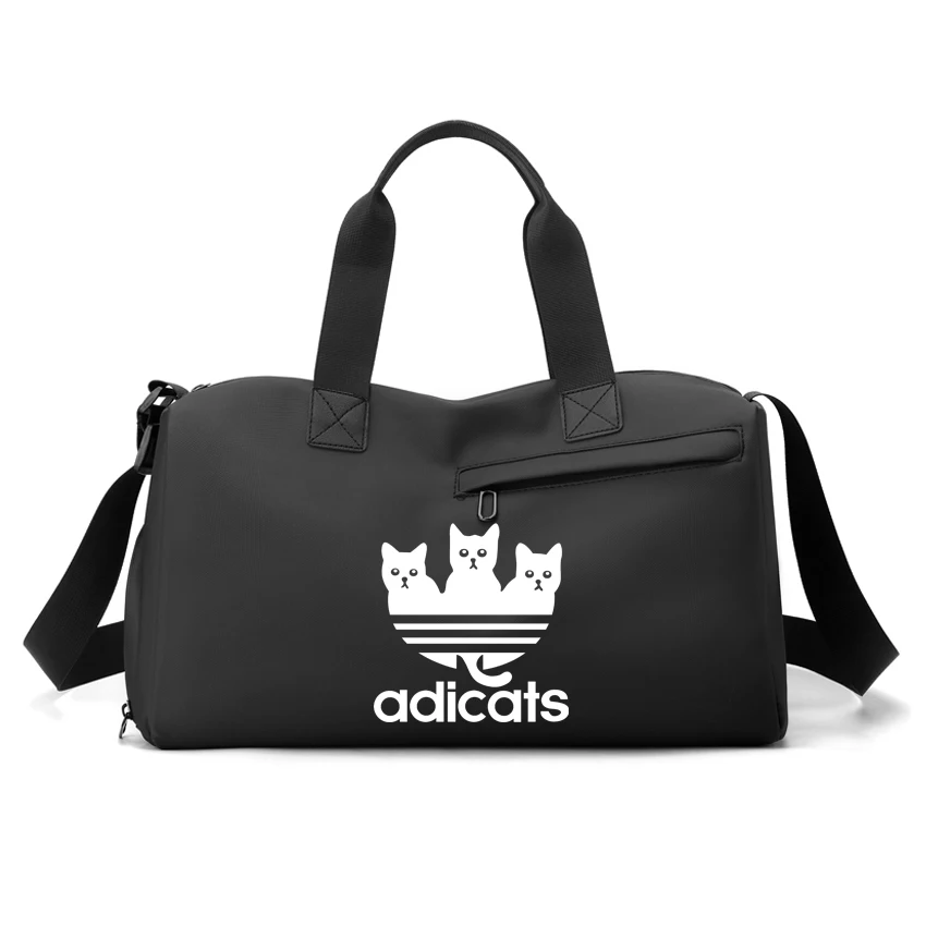 

Спортивная сумка для мужчин и женщин, сумка на плечо, портативная тренировочная баскетбольная сумка, дорожная сумка, спортивная кожаная сумка с принтом Adicats, теннисная сумка