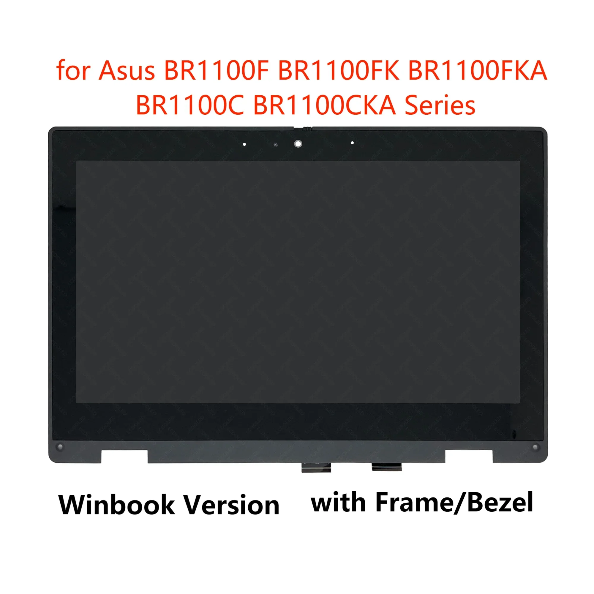 11.6'' HD IPS LCD Display Matrix Touch Screen Assembly for Asus BR1100F BR1100FKA-BP0445RA Winbook W/Frame 1366X768 30 Pins 60Hz