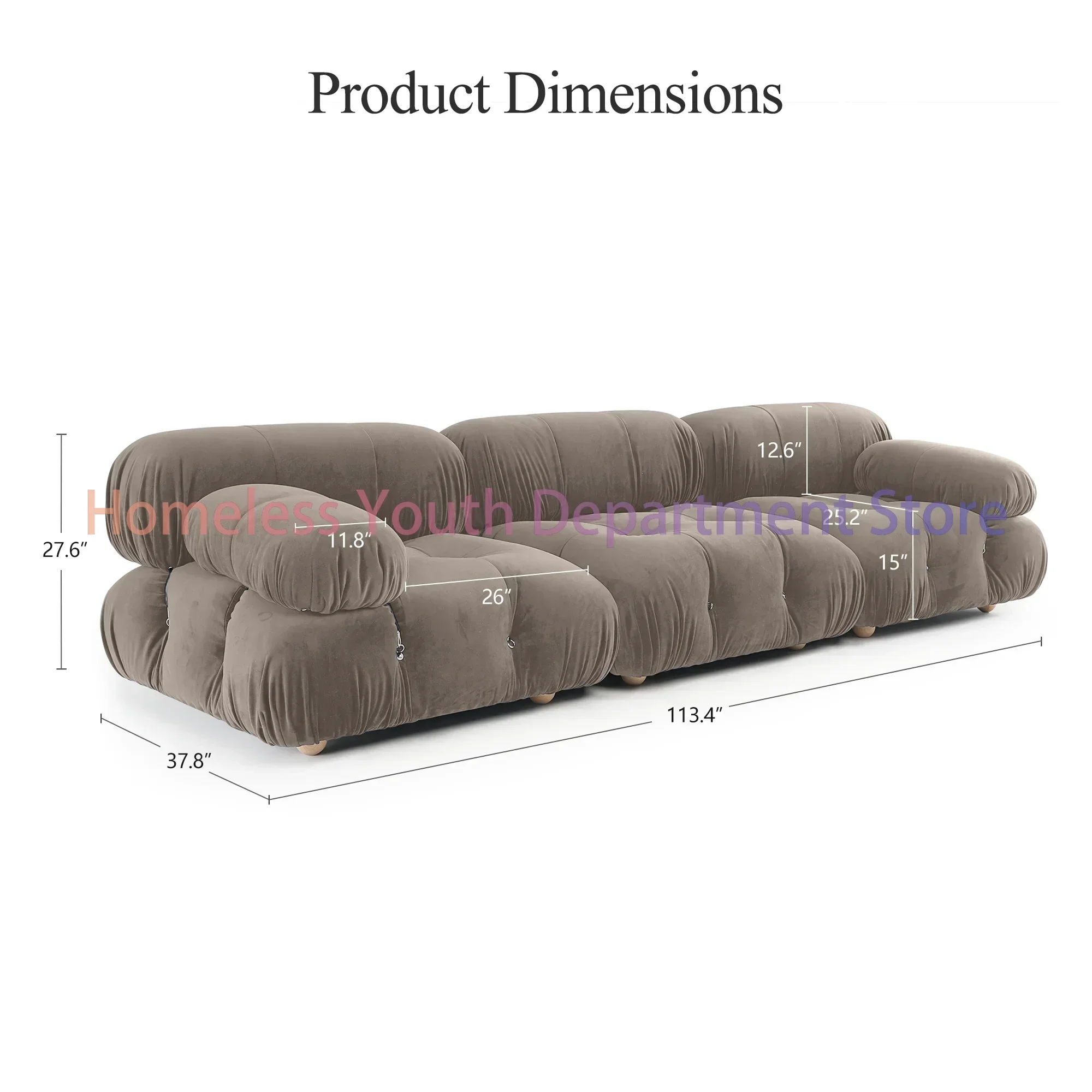 Modern 3 Seater Sofa Cloud Living Room Modular Sofas European Design Nordic Puffs Sofa Home Furniture Comfortable Lounge Chairs