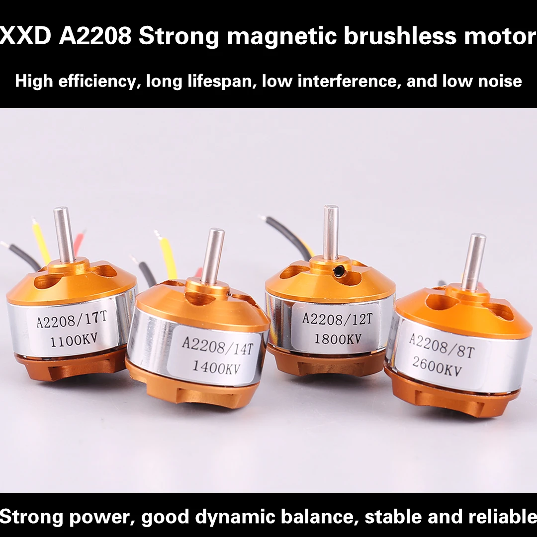 A2208 2208 Brushless Motor  KV1100/1400/1800/2600  For RC Aircraft Copter Airplane Electric Motor Engine/Multi-Axis UAV