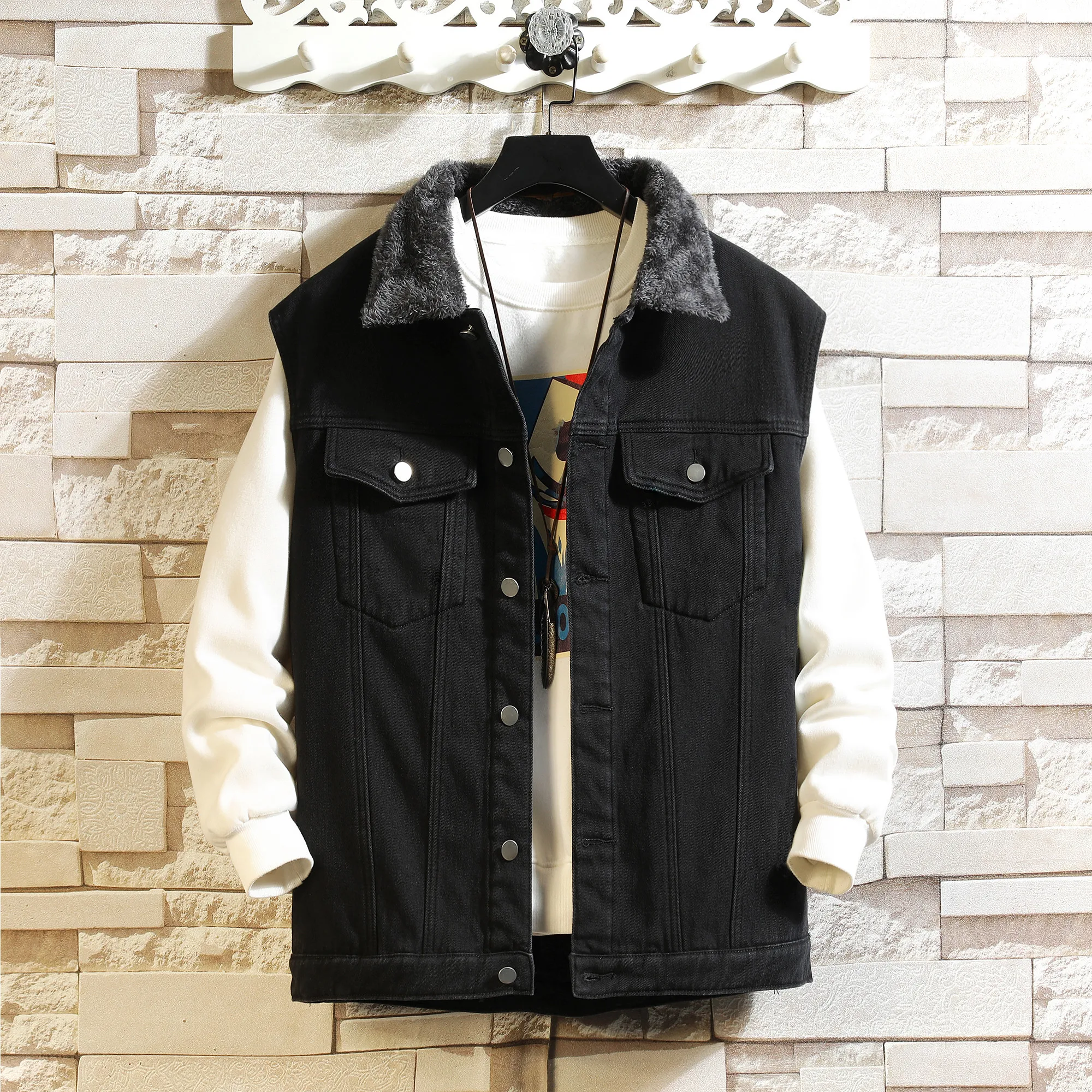 Gilet di jeans cargo invernale - Men'S Fashion Vest With Jeans recensione e prezzo