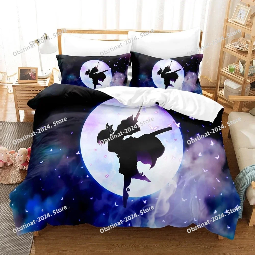 

3D Kochou Shinobu Bed Linen Anime Demon Slayer Printed Bedding Duvet Cover Set Soft Comfortable Perfect Children Room Decoration