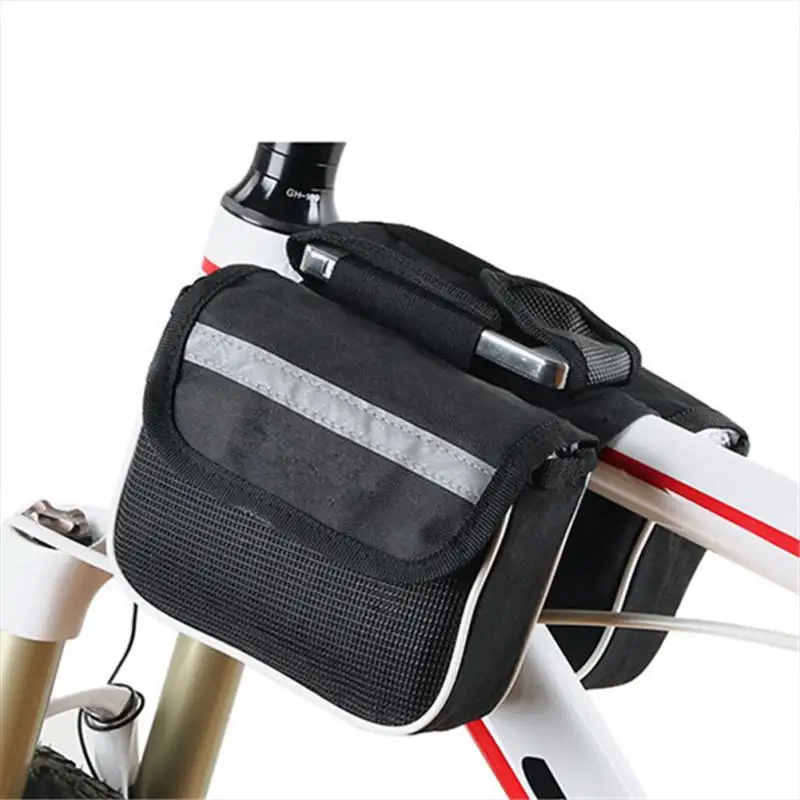 Universal Bicycle Bag Front Beam Bag Mountain Bicycle Mobile Phone Waterproof Upper Tube Saddle Bag Cycling Bicycle Accessories