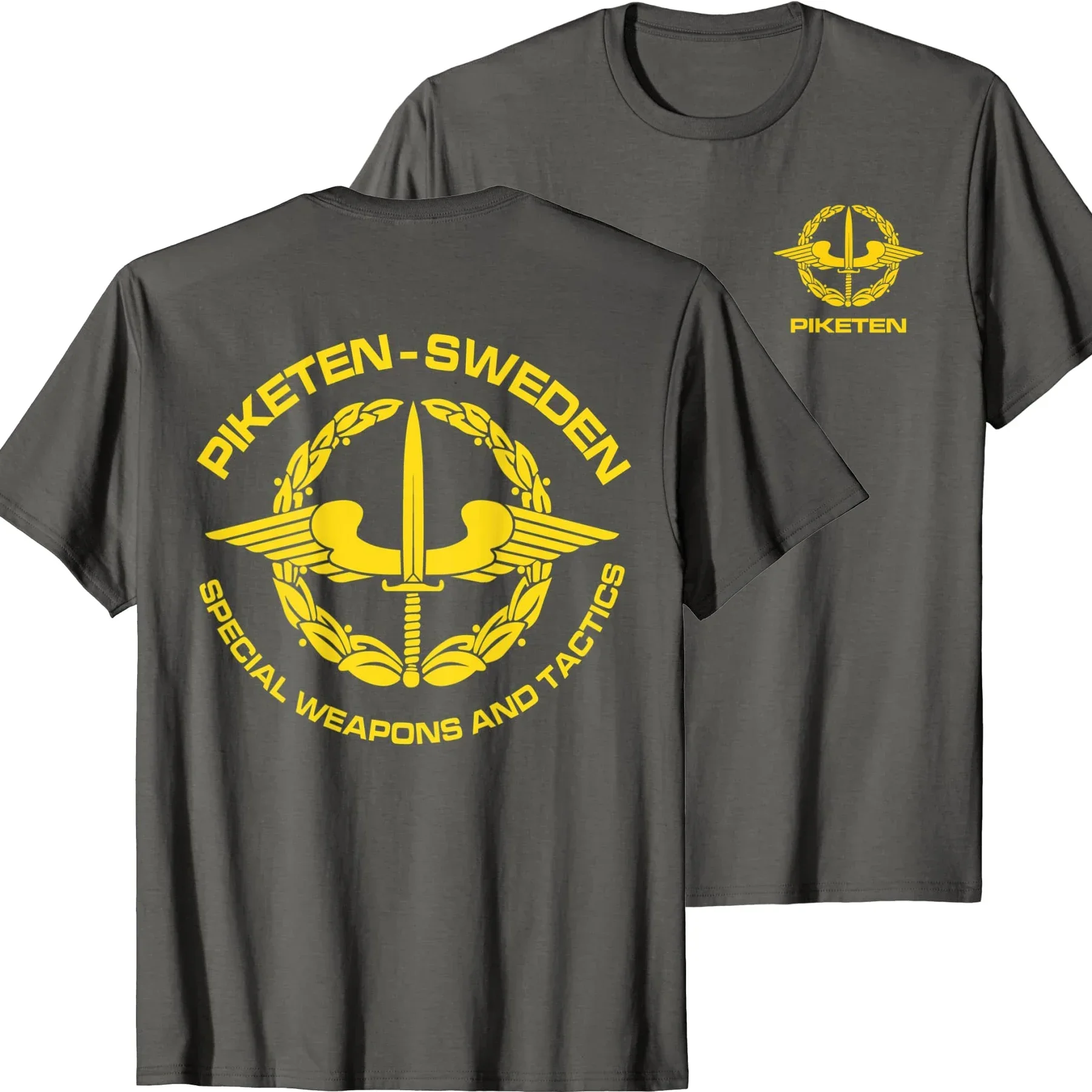 Sweden Piketen Swedish Special Forces T-Shirt 100% Cotton O-Neck Summer Short Sleeve Casual Mens T-shirt Size S-3XL