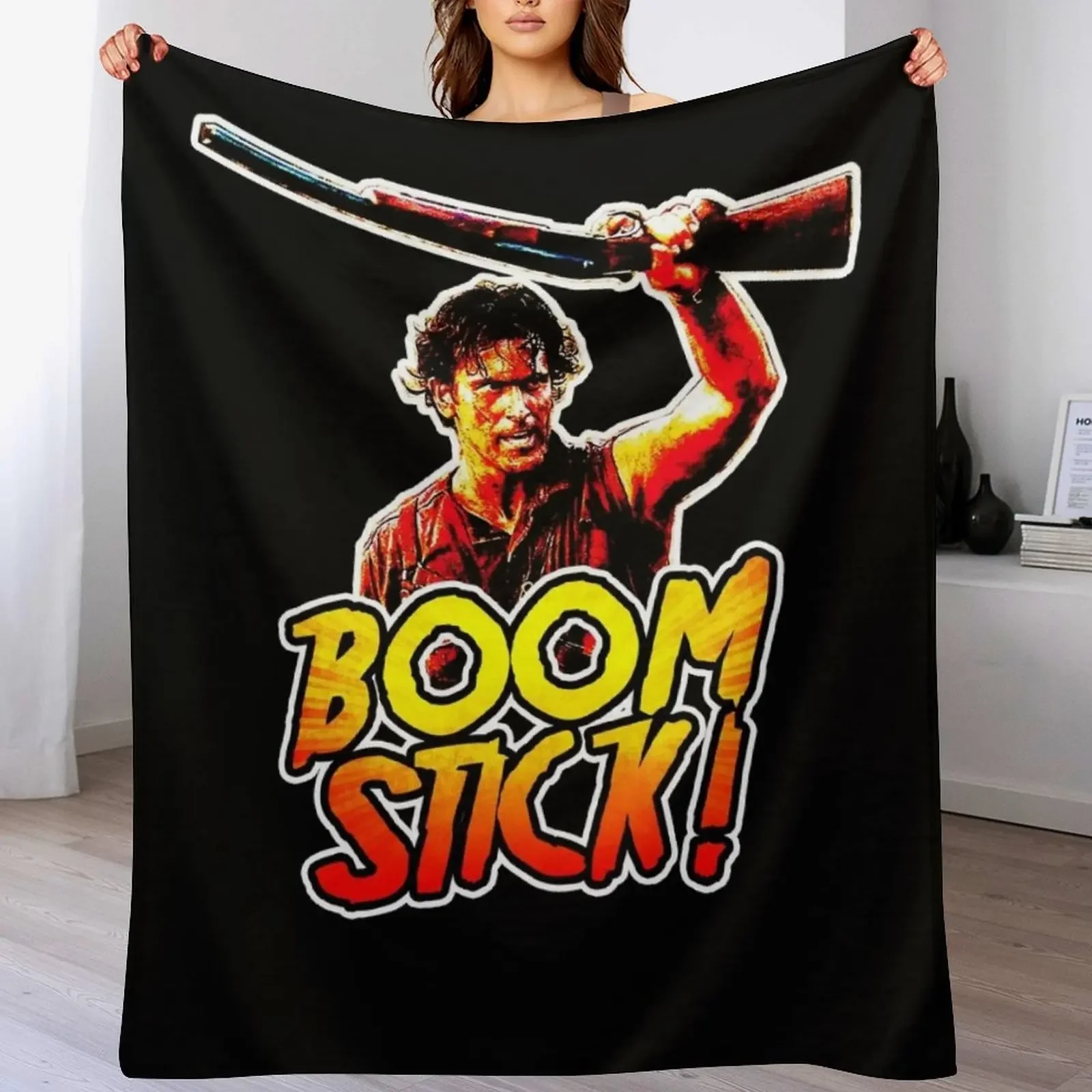 

Boom Stick Ash Throw Blanket Stain Resistant Cozy Warm Blanket