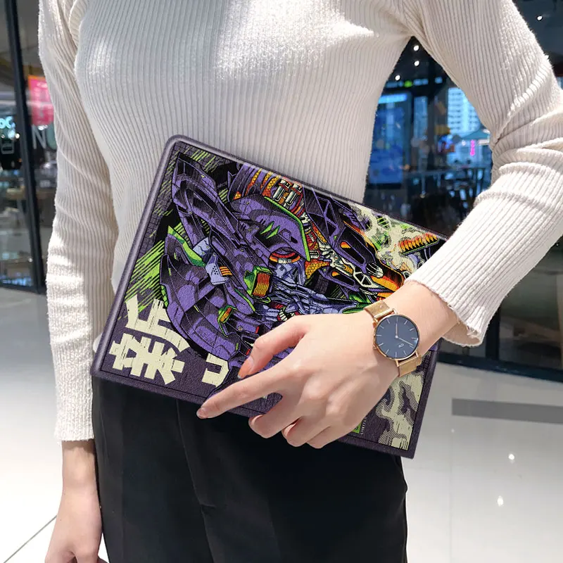 Neon Genesis Evangelion Anime Periphery EVA Apple 2021 iPad 9 Case Pro/mini/air Book Three Fold Mobile iPad Case Tablets