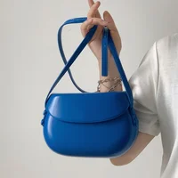 Bolso de hombro de Color caramelo para mujer, bolso de mano portátil para mujer, bolso cruzado, bolsos de mensajero pequeños a la moda para mujer