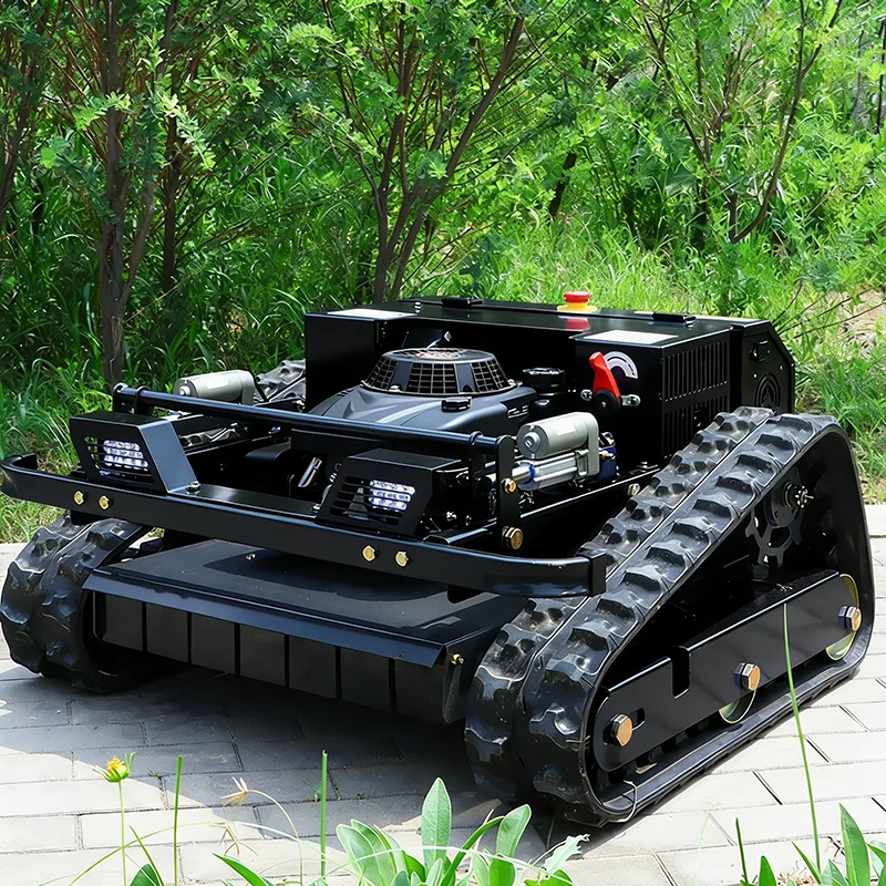 

Customized tracked orchard lawn mower, grass crusher, anti sinking and anti slip for mountainous and hilly areas