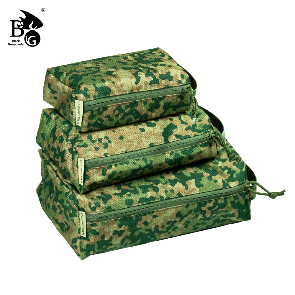 Black Gunpowder Dutch Camo Bag Flame-Resistant 500D Coated Multipurpose Tactical Storage Bag