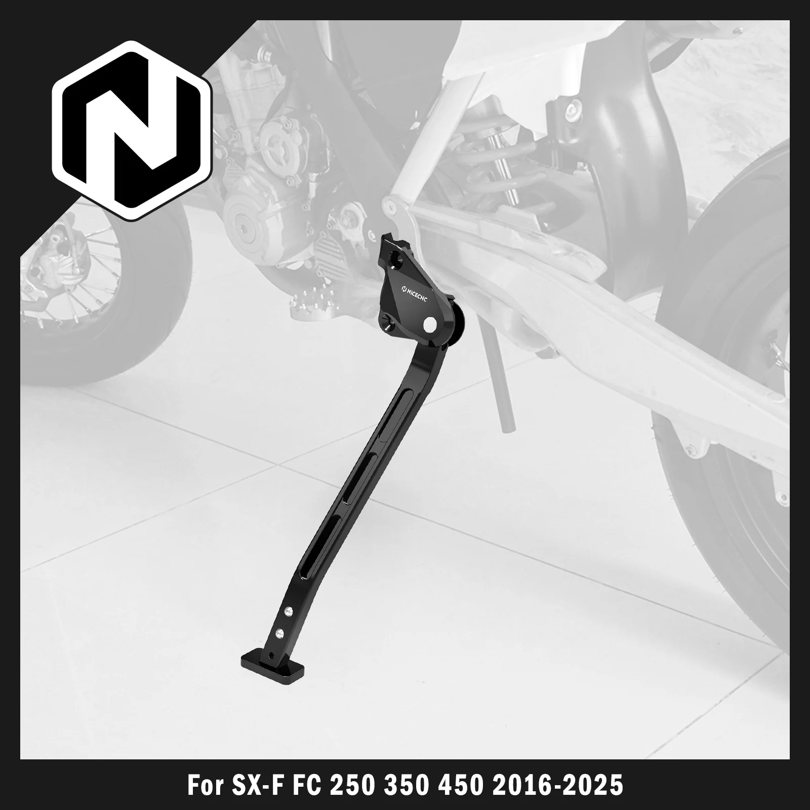

For Husqvarna FC 250 FC 350 FC 450 TC 125 2016-2025 TC 250 2017-2025 Adjustable Kickstand Kick Side Stand TC 150 TC 300 2025