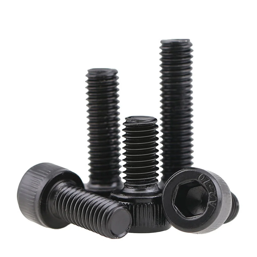 5-50PCS DIN912 Grade 12.9 allen socket head screw M1.6 M2 M2.5 M3 M4 M5 M6  M8 Hexagon Socket Head Cap Screws Hex Socket Screw