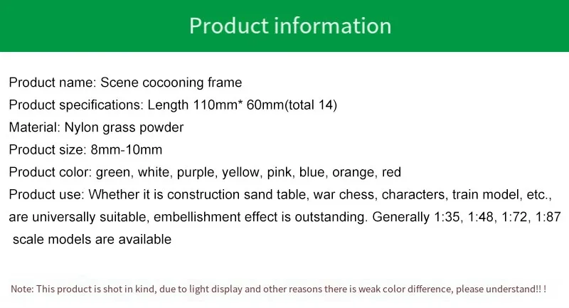 

14 шт. статичной травы для моделей железных дорог, диорам, макетов песчаных столов, реалистичных цветочных кластеров, миниатюрного ландшафта