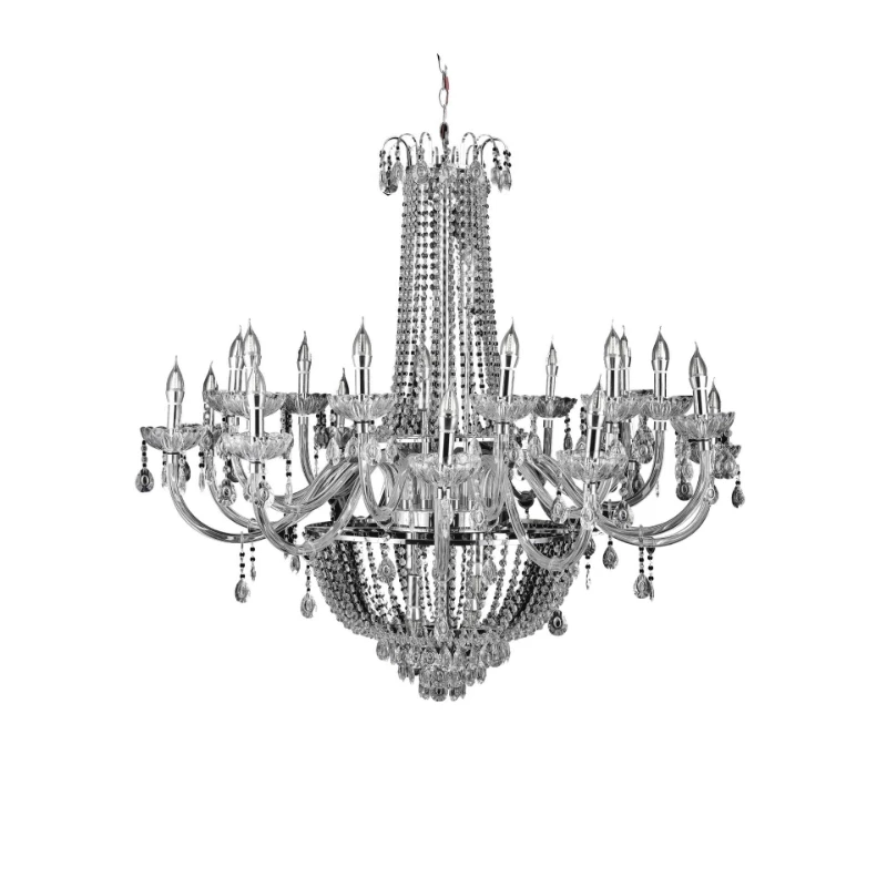 New wedding props electroplated wrought iron acrylic chandelier hotel wedding ceremony decorative lamp