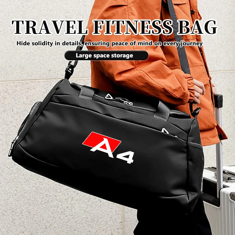 Custom Car Logo Oxford Nylon Duffle Bag Waterproof Tear‑Resistant Anti‑Collapse Portable Large Capacity storage For Audi A4