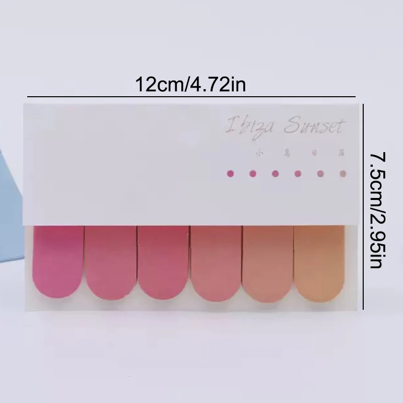 120 fogli/confezione Segnapagina Etichette adesive per pagine adesive, Schede adesive riutilizzabili per indice file, Adesivi Morandi