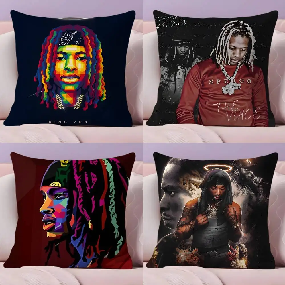 

Rapper K-King V-Von Pillow Case Pillowcase Ultra Soft Skin Friendly Fabric Cloud Like Comfort & Concealed Zipper