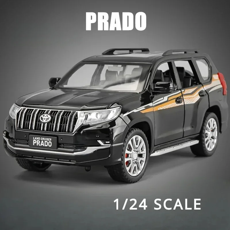 

1:24 Prado Off Road Vehicle Model Diecast Metal Car Toys Kids Boy Gift Voiture Miniature Diecast Alloy Car Model Collectible
