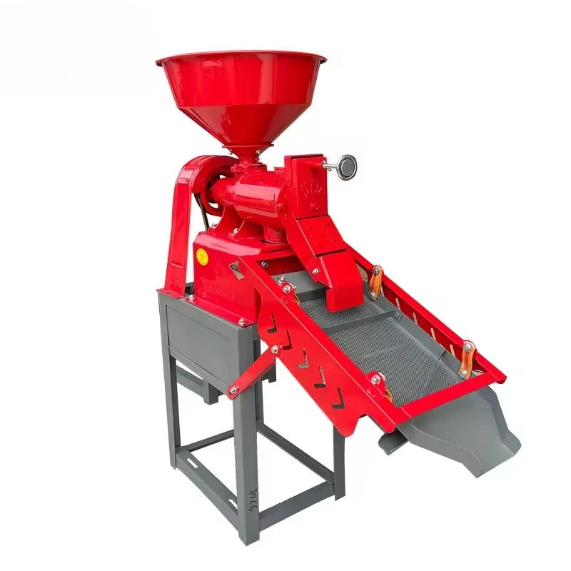 Weiyan 6n40 factory high shelling rate mini rice mill with vibrating screen