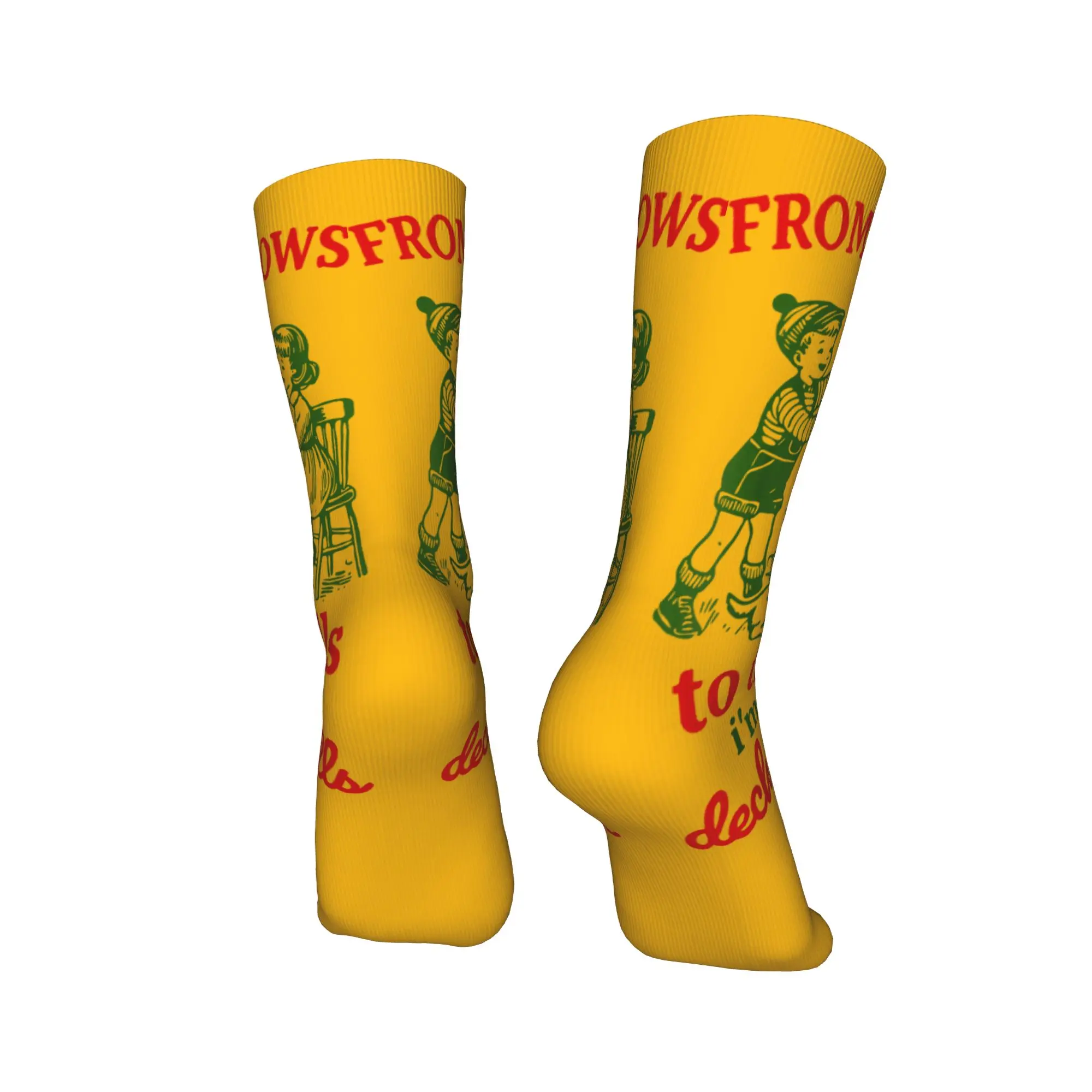 Kaus Kaki Natal Lucu dari Jendela hingga Dinding, Stoking Anti-Selip, Kaus Kaki Panjat Tebing Berkualitas Tinggi untuk Pria, Kaus Kaki Musim Dingin Lucu