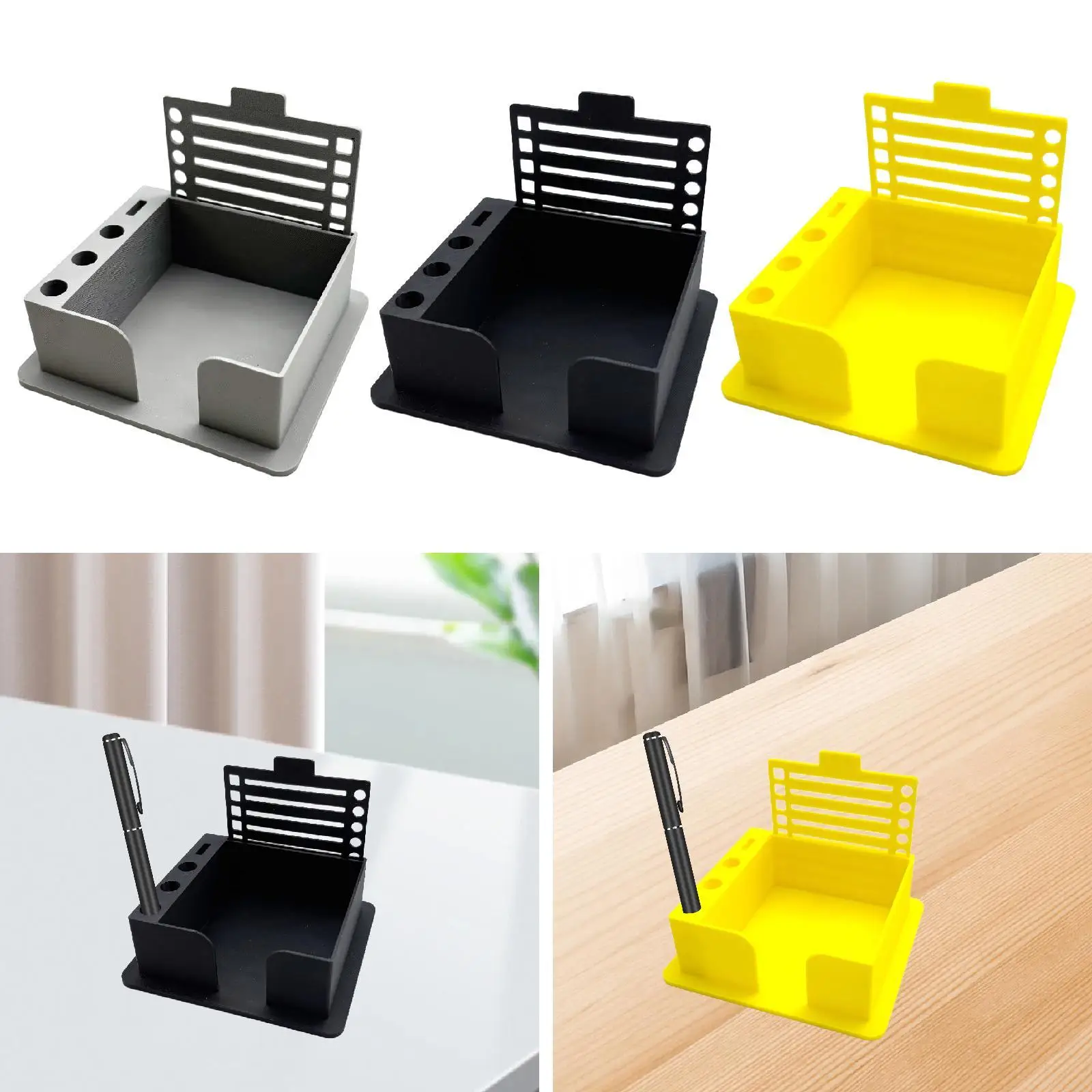 Sticky Note Holder Compact Note Pad Holder Reusable Memo Pad Organizer Sticky Note Stencil for Home Office Supplies Workers Desk