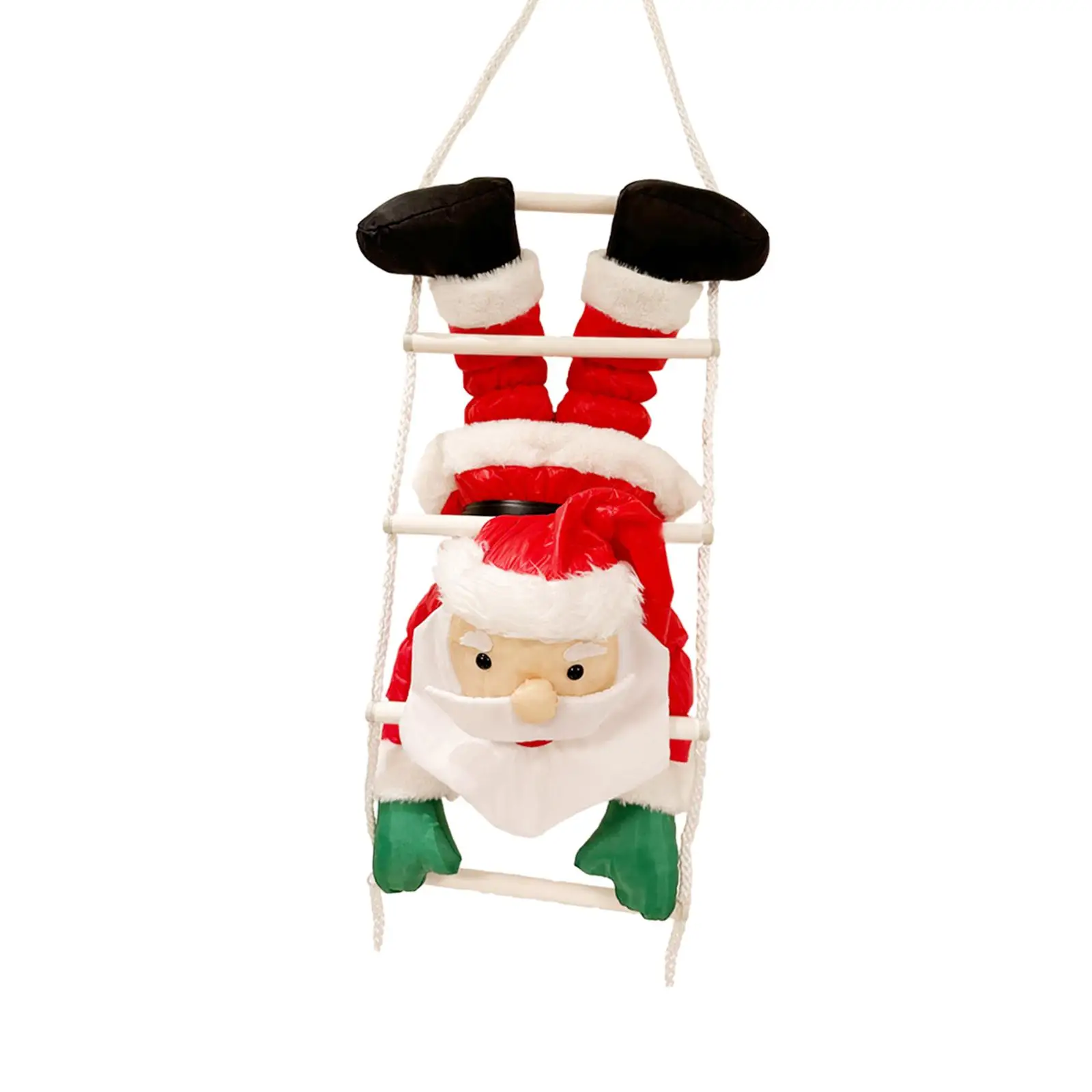 Santa Figure Hanging Ornament Xmas Tree Decor Christmas Doll Figurine Toy for Living Room Fireplace Farmhouse New Year