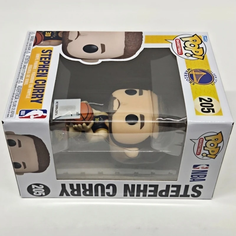 Funko Pop! Original Basketball NBA Golden State Warriors Stephen Curry #205 Vinyl Figure Collectible Model Desktop Ornament Gift