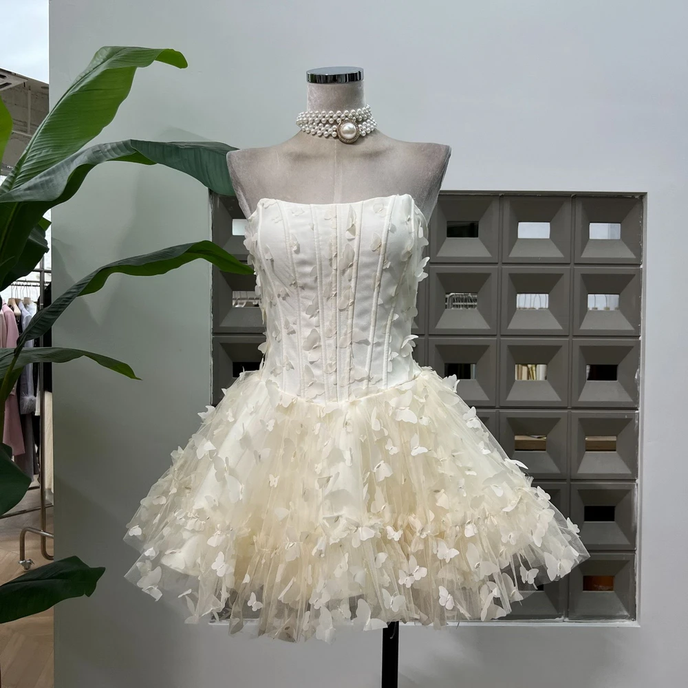 

Роскошное шифоновое платье трапециевидной формы с бабочкой, лето 2022, одежда для дня рождения, комплект из двух предметов, наряд для ночного клуба для шоу знаменитостей