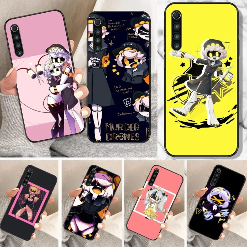 Murder Drones Smart Cell Phone Case for Xiaomi Mi 13 12 12S 12T 11T 10T 9T Lite Pro Ultra Poco F3 F4 F5 X4 GT Black Cover Funda