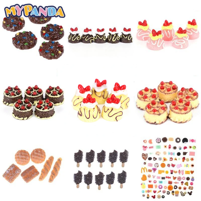 Artificial Bakery Cake Bread Food Fruit Banana DollHouse Kitchen Toy Craft DIY Embellishment Accessories Fake Miniature