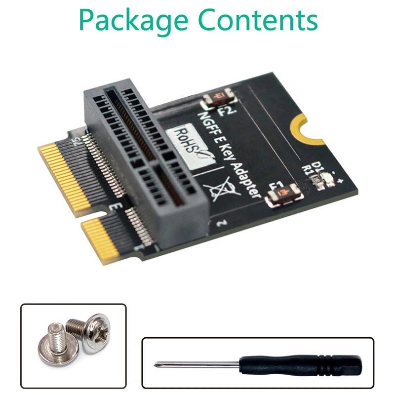 NEW 2230 Type NGFF M.2 Key-E to Key-E Adapter Converter Riser Board Support M2 Key E 2230 2242 2260 2280 AX200/201/210 WiFi Card