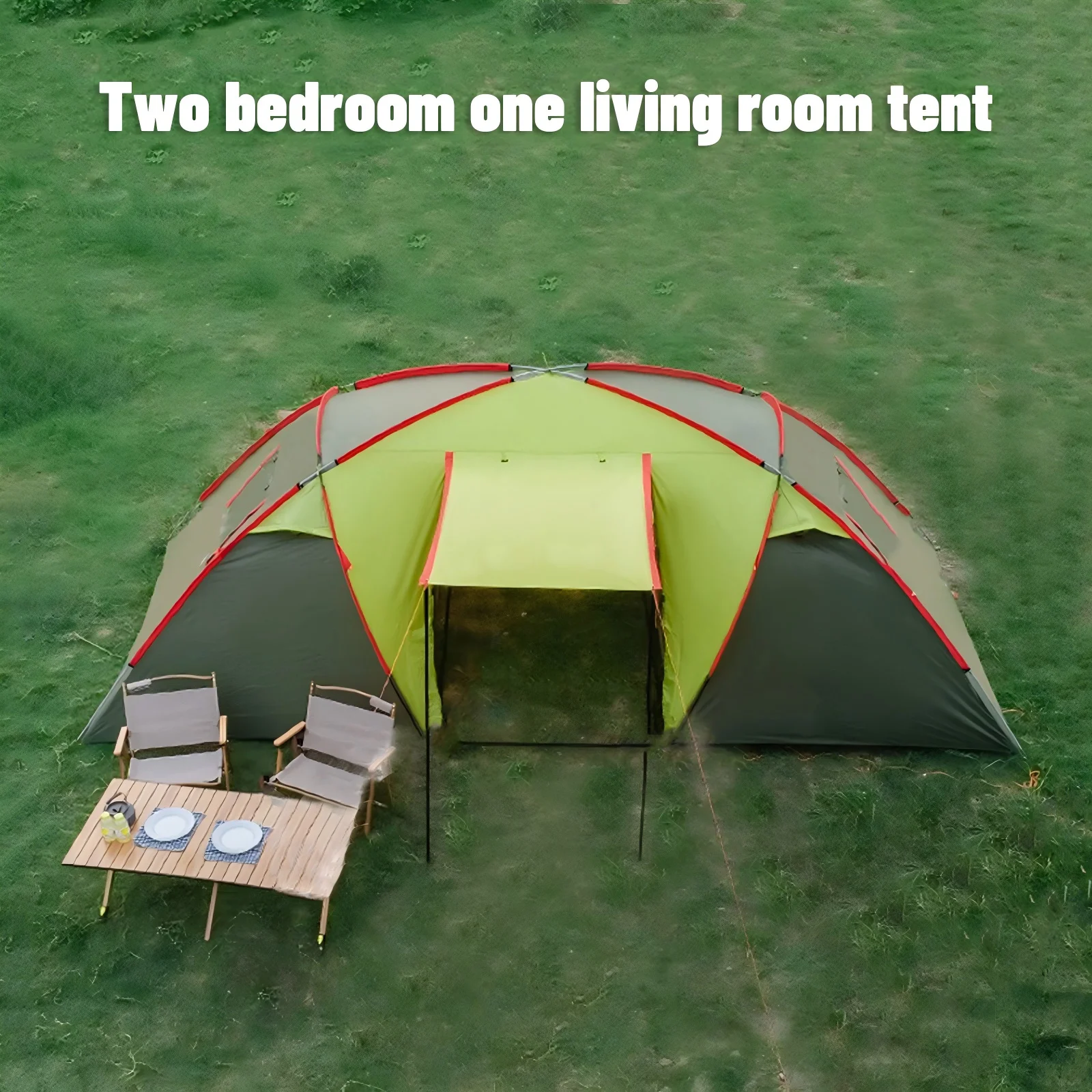 Große Zelte mit 2 Räumen für draußen, Camping, Familie, 8 Personen, groß, wasserdicht, für alle