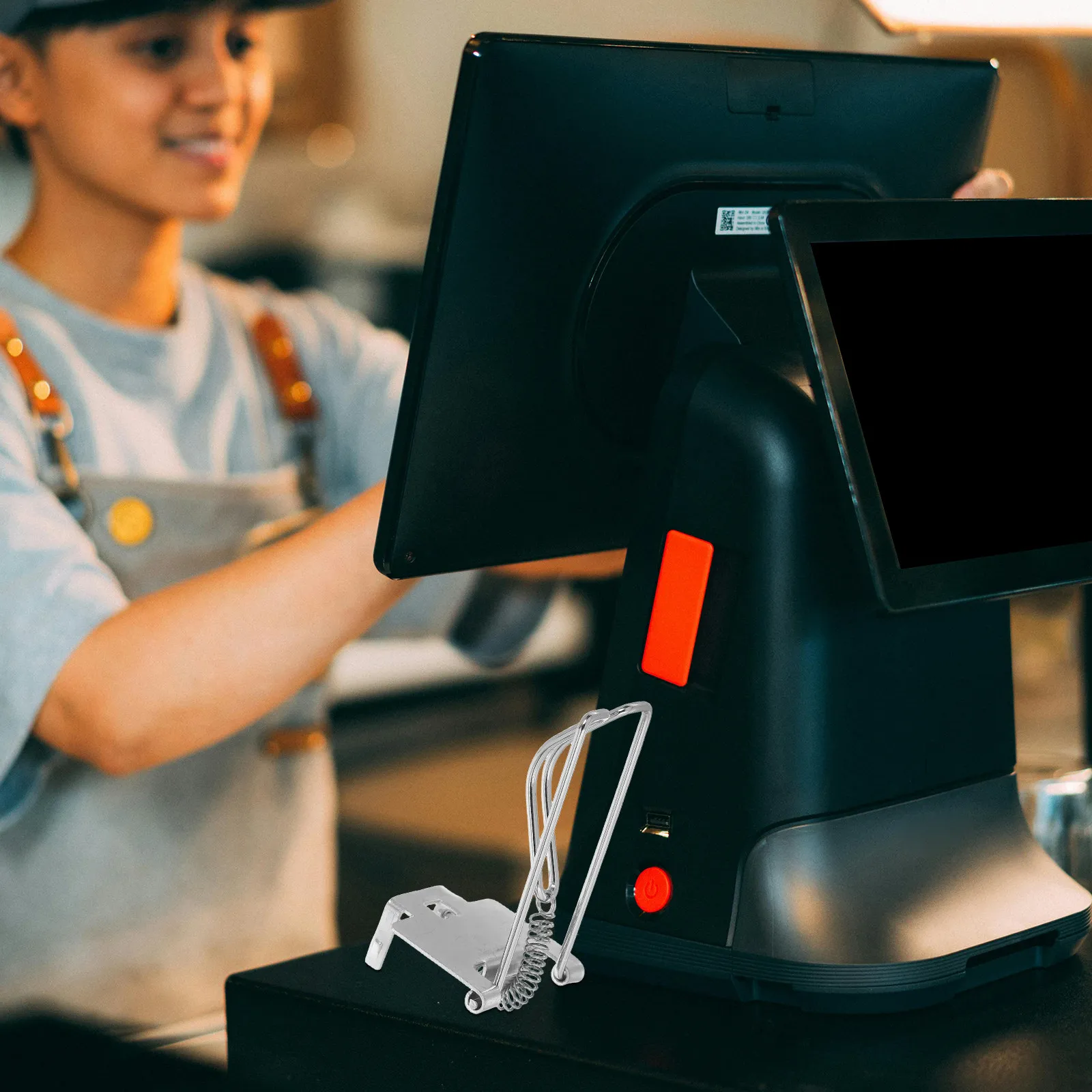 

2 шт. металлических замков для денежного ящика кассового аппарата, зажимы для денег для эффективного хранения наличности, товары для бизнеса