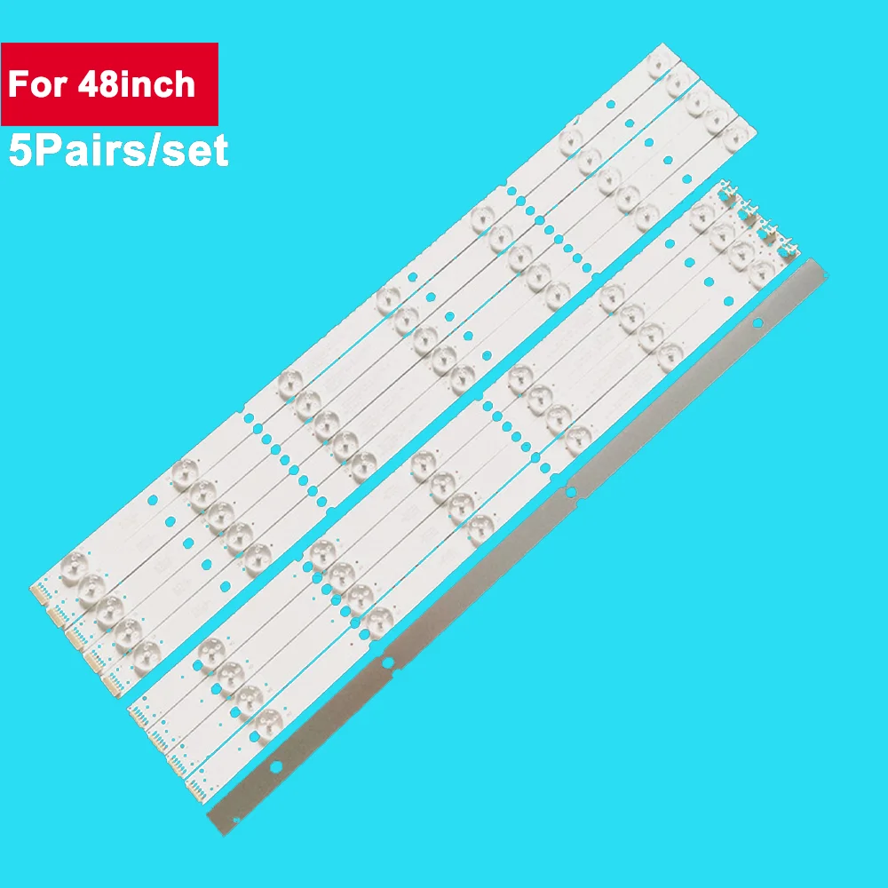 

5pairs/set 48inch 6+7led backlight strip bar for 48inch TV repair SJ.HZ.D4801301-2835AL-F LSC480HN05-K01 LSC480HN05-W02