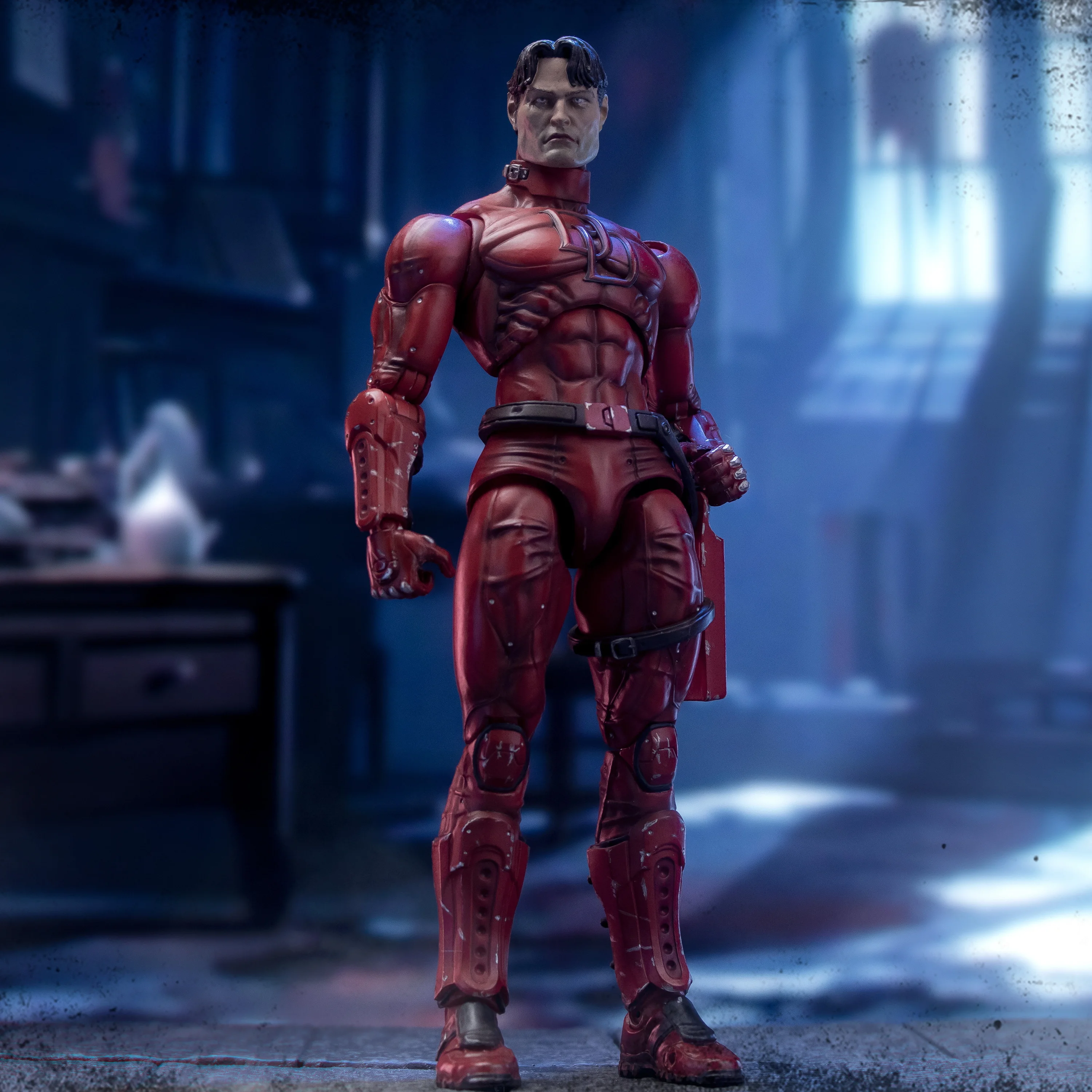 متوفر في المخزون - شخصية FlefToys Marvel Daredevil Classic Red Shadowland Reborn Black مقاس 8 بوصات Devil Defenders Matt Murdock Legends #3