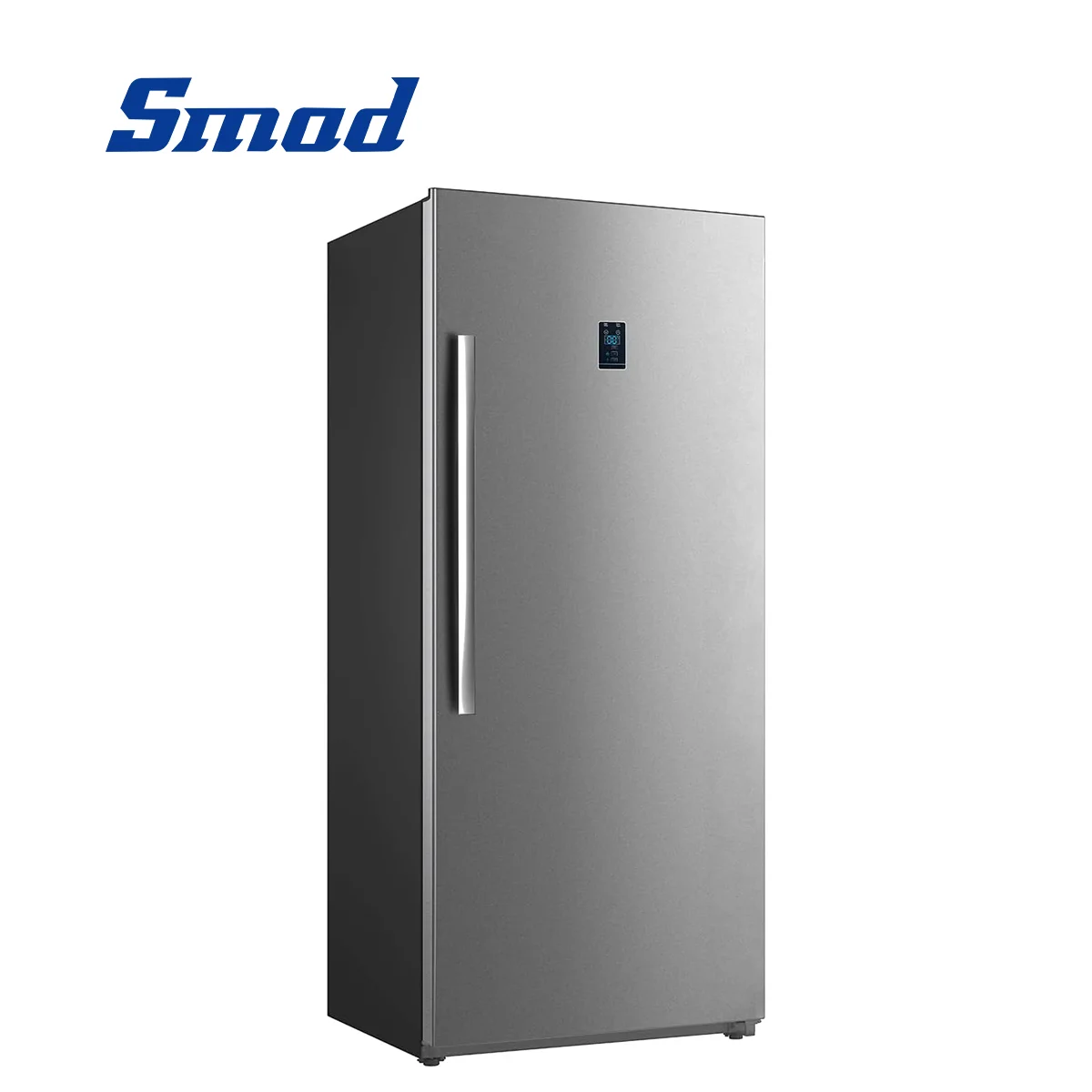 

Smad 21 Cu.Ft. Upright Convertible Refrigerator Freezer with LED Control Panel Door Ajar Alarm Stand Up Frost Free Stainless