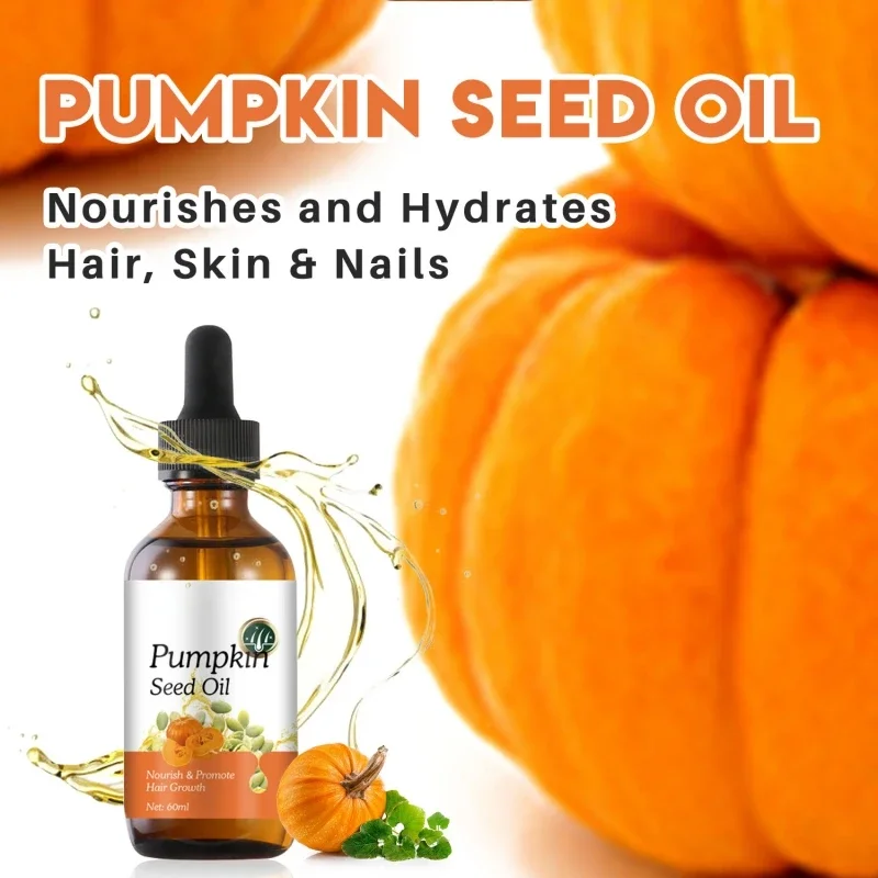 Pumpkin Executive-Huile de croissance des cils, Sérum nourrissant, Énergie du cuir chevelu, Rehausseur de cils, Réparation endommagée, Essence, Soins capillaires, 60ml