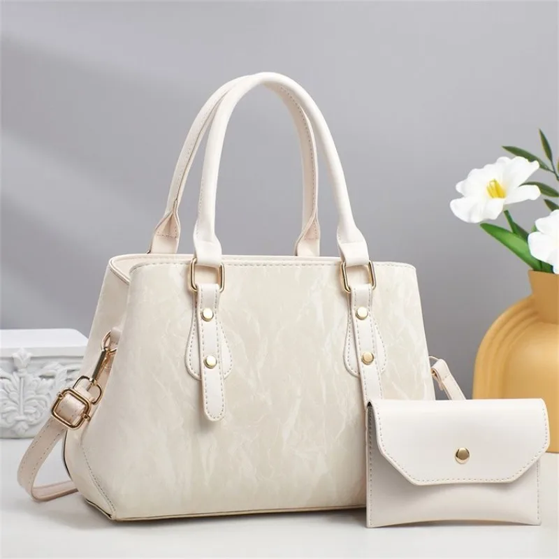 

Paris Famous Designer Diaper Bag Luxury Shopper Solid Color Leather Handbag For Women Trendy Classic