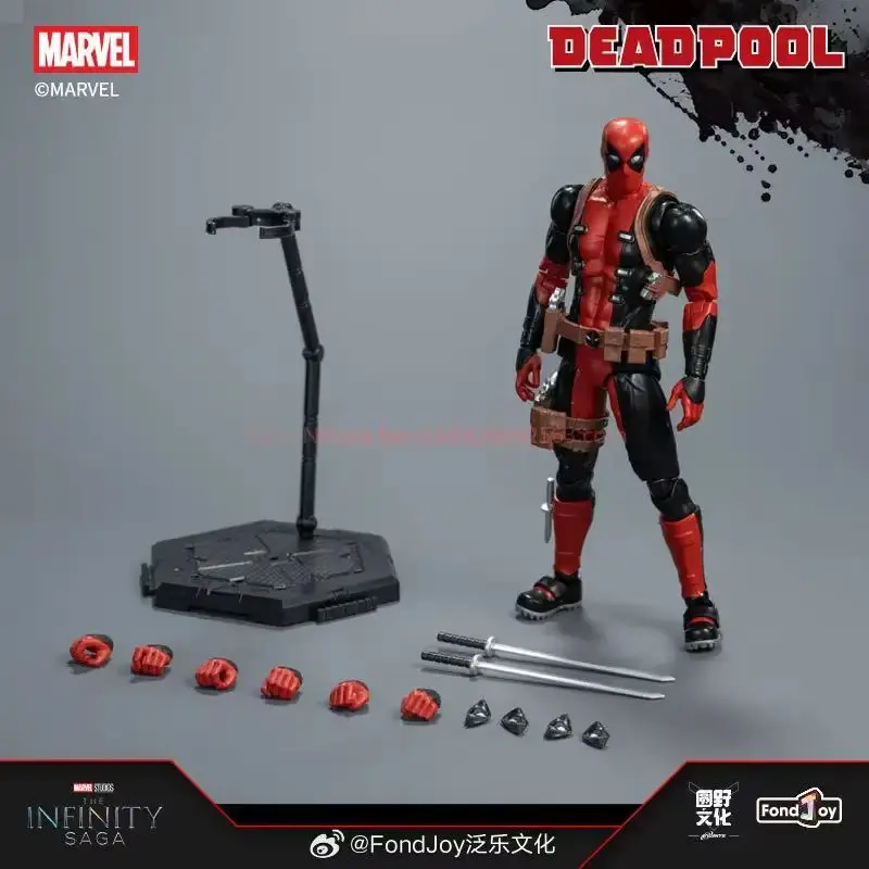 New Official Genuine Deadpool Figure Comic Deadpool Figures Detective Comics 1/12 Abs Model Kit Joint Movable Kid Toy Gift