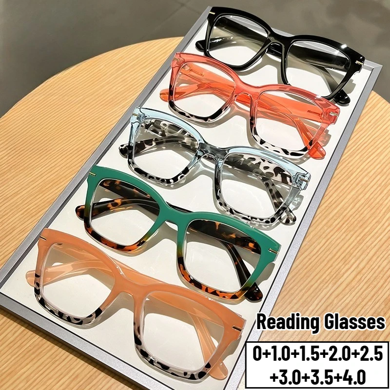 

Women's Fashion Oversized Frame High-definition Presbyopia Glasses Neutral New Luxury Brand Retro Full Frame Reading Glasses