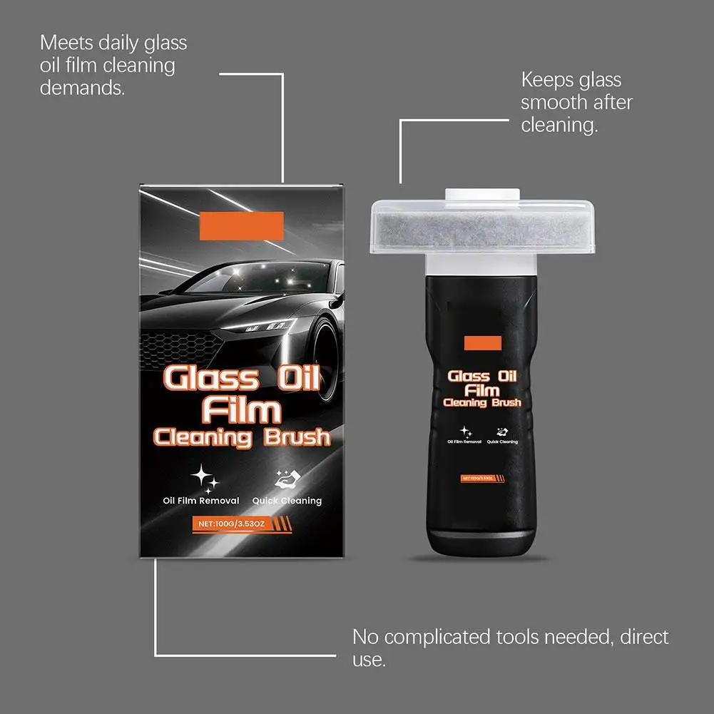 Automobile Glass Cleaner Automobile Windshield Oil Film Remover Cleaning Maintenance Windshield Rearview Mirror Clean
