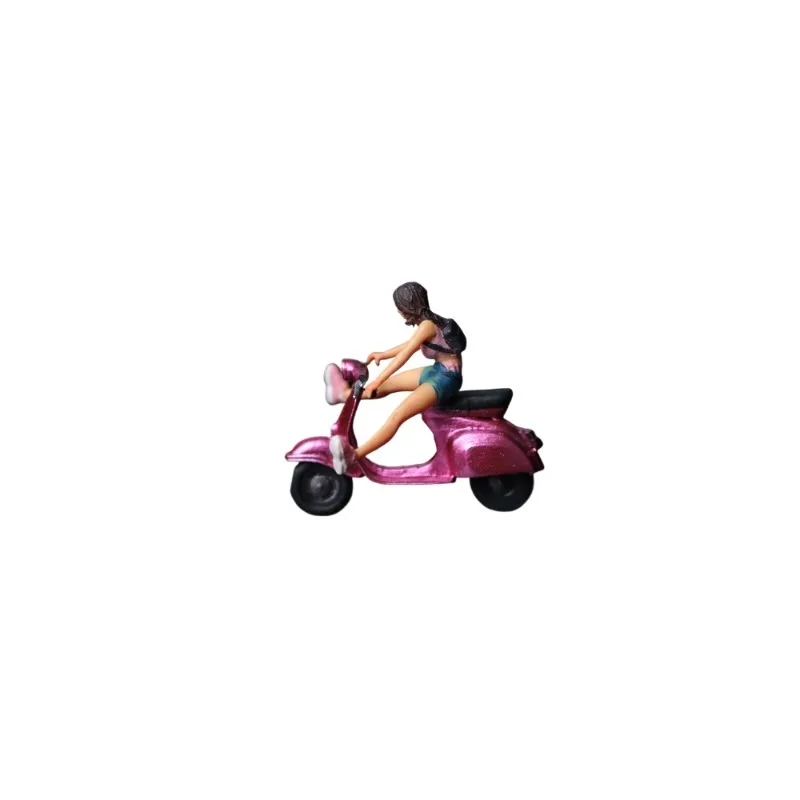 

Two-color scooter motorcycle doll simulation resin model