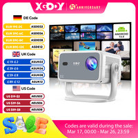 XGODY Gimbal N6 Projector Full HD 1080P 2.4G 5G WiFi LCD LED Video Movie Beam Android Projector Home Theater Cinema Beamer