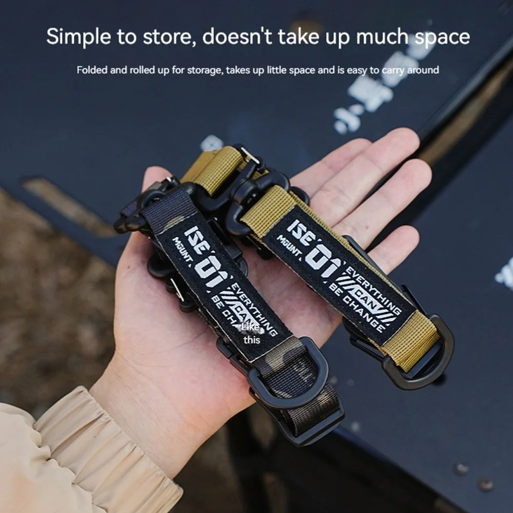 التخييم في الهواء الطلق متعددة الوظائف حبال هوك حزام الكتف قابل للتعديل متعدد معلقة نقطة الحبل حزام معلق متعدد الوظائف #1