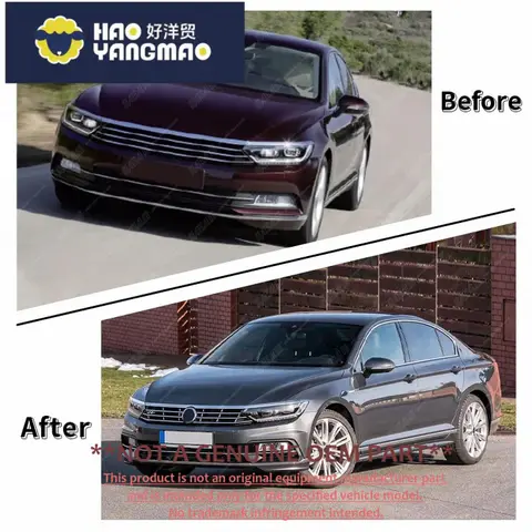 Suitable for Car Accessories Body Kit for Passat B8 Update to R-line Style with Front Bumper, Side Skirt, Grill, Rear