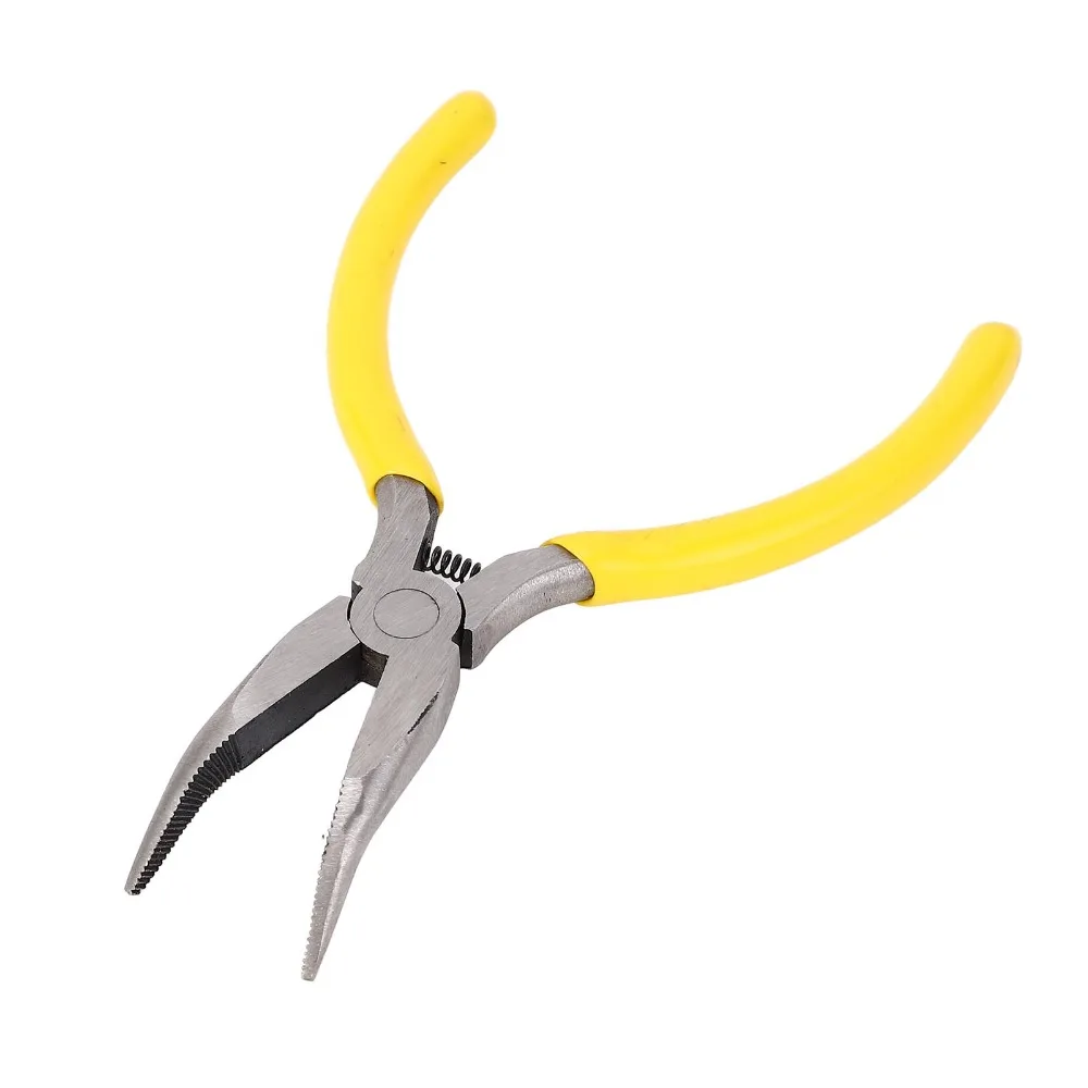 

High Carbon Steel Needle Nose Pliers Ergonomic Rubber Handle Skid Resistant Craft Pliers Rustproof Precision Tool Hobby Projects